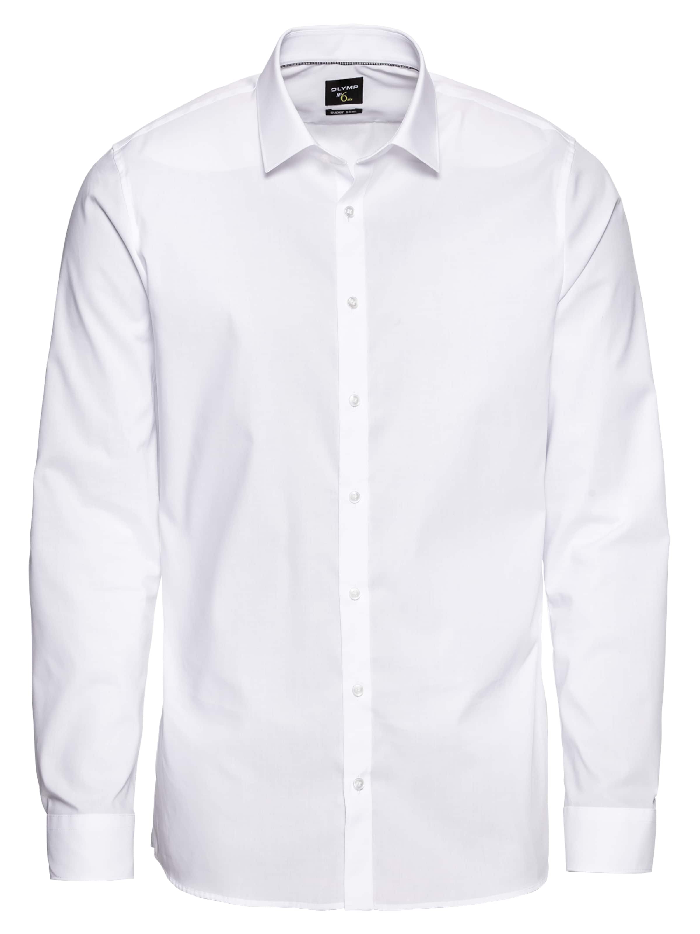 OLYMP Бизнес-рубашка Super Slim Fit 'No. 6' в белом цвете
OLYMP Бизнес-рубашка Super Slim Fit 'No. 6' в белом цвете