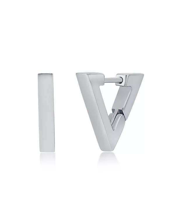 Мужские полированные треугольные серьги из нержавеющей стали 13 мм Metallo, silver
Мужские полированные треугольные серьги из нержавеющей стали 13 мм Metallo, silver