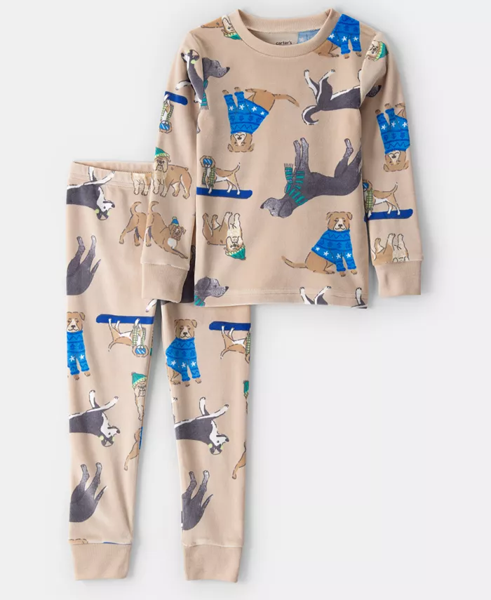 Мальчики Toddler 2T-5T 2-предметный комплект пижамы с принтом собаки Snug Fit топ и штаны Carter'S, загар/бежевый
Мальчики Toddler 2T-5T 2-предметный комплект пижамы с принтом собаки Snug Fit топ и штаны Carter'S, загар/бежевый