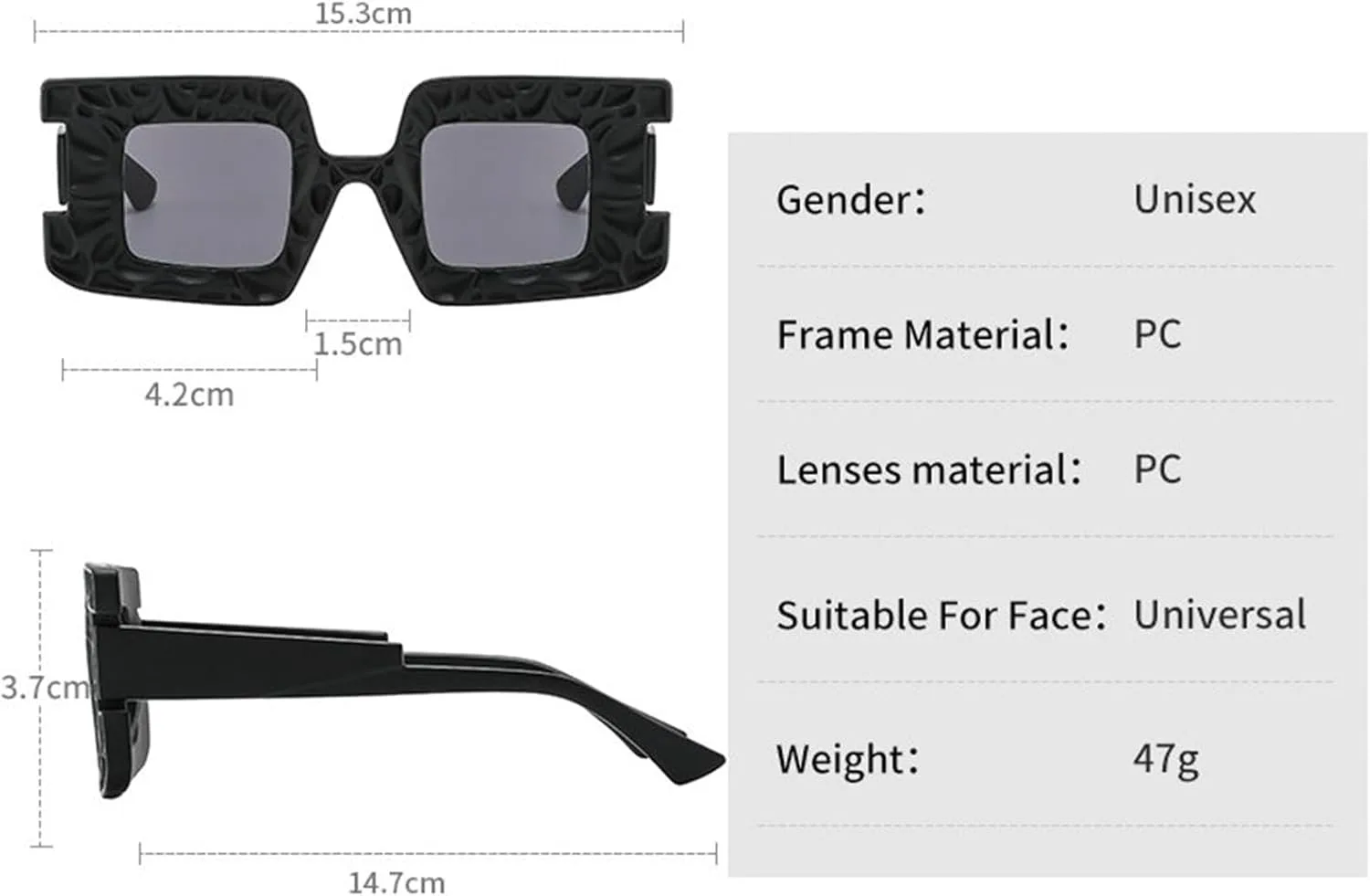 Willochra Модные уникальные двухцветные квадратные женские солнцезащитные очки UV400 Ретро трендовые градиентные мужские солнцезащитные очки цвета шампанского, Black
Willochra Модные уникальные двухцветные квадратные женские солнцезащитные очки UV400 Ретро трендовые градиентные мужские солнцезащитные очки цвета шампанского, Black