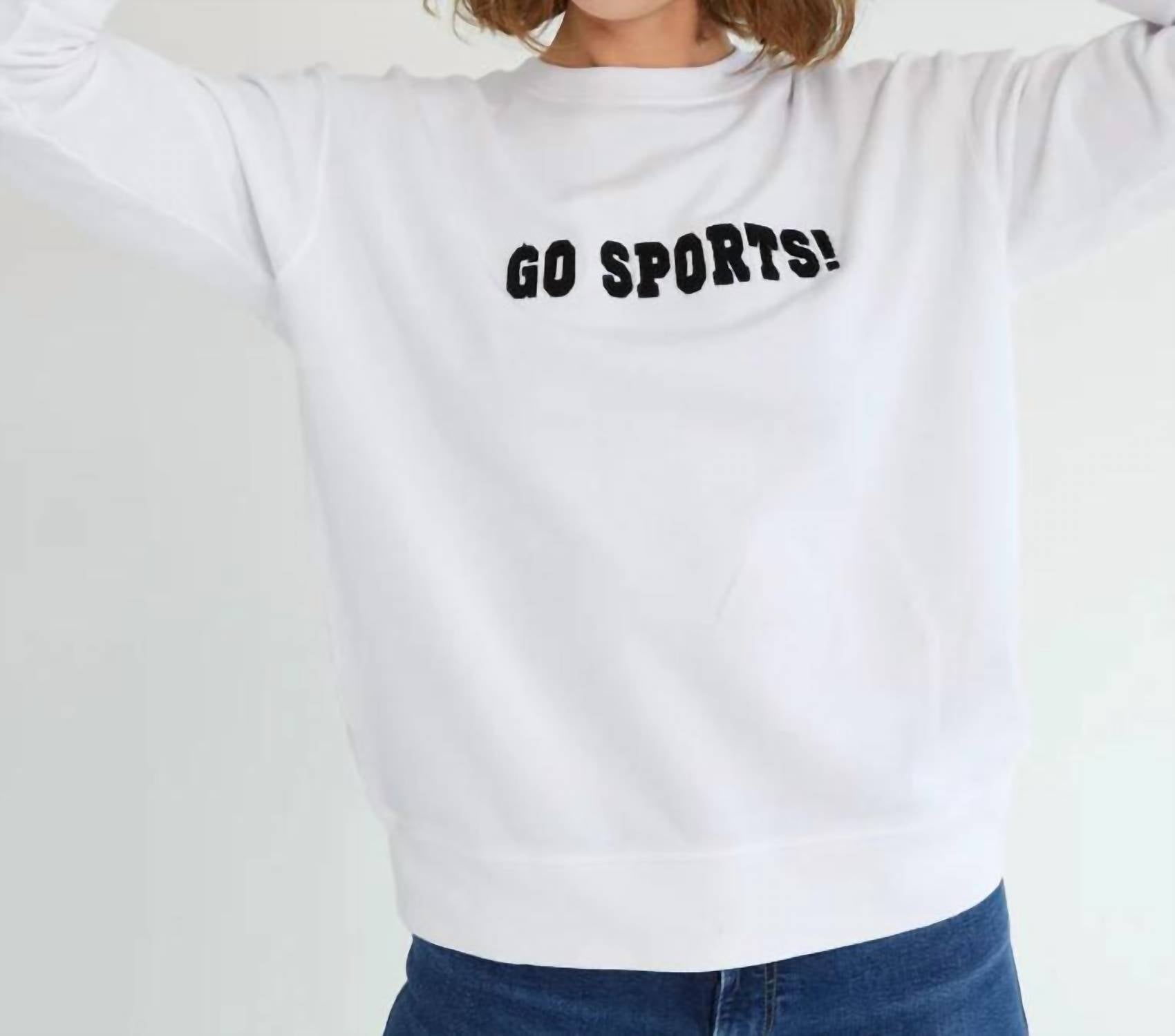 Толстовка Go Sports белого цвета Shiraleah 
Толстовка Go Sports белого цвета Shiraleah
