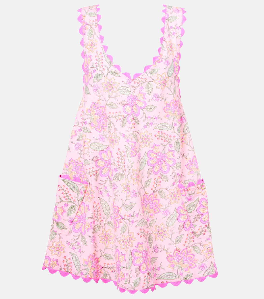 Мини-платье из хлопка с цветочным принтом Juliet Dunn, Tropical 
Мини-платье из хлопка с цветочным принтом Juliet Dunn, Tropical