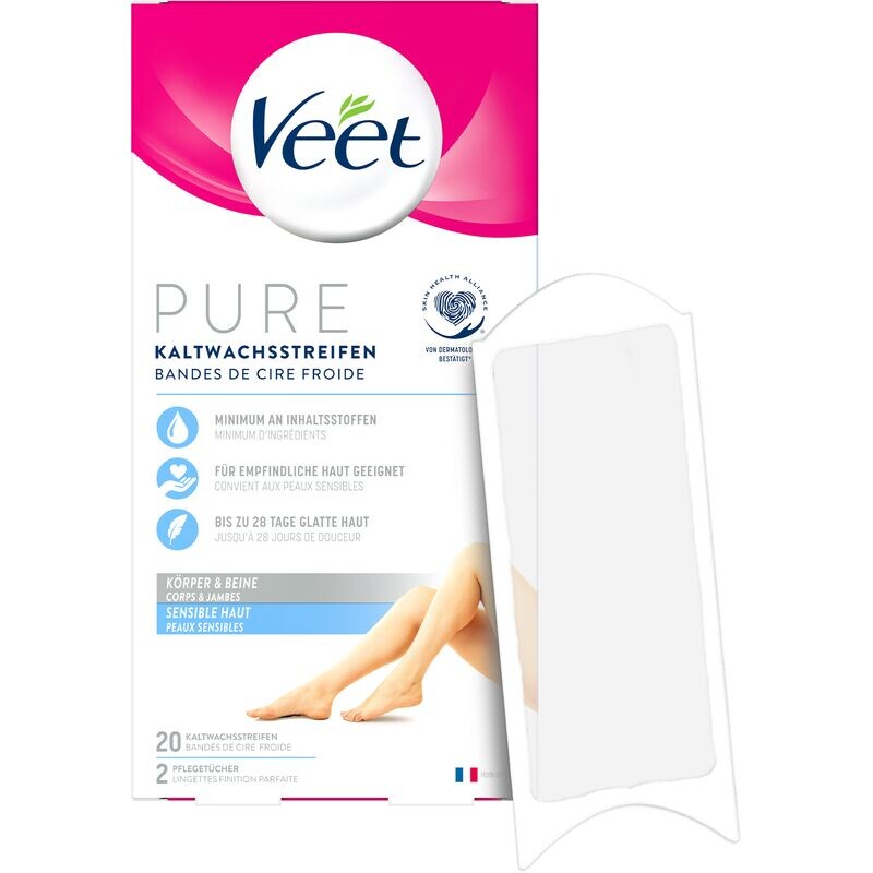 Чистый холодный воск очищает чувствительную кожу тела и ног Veet, 20 шт.
Чистый холодный воск очищает чувствительную кожу тела и ног Veet, 20 шт.