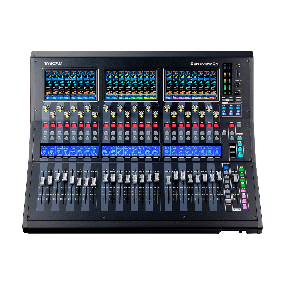 TASCAM Sonicview 24XP 24-канальный цифровой микшер и многодорожечный рекордер
TASCAM Sonicview 24XP 24-канальный цифровой микшер и многодорожечный рекордер