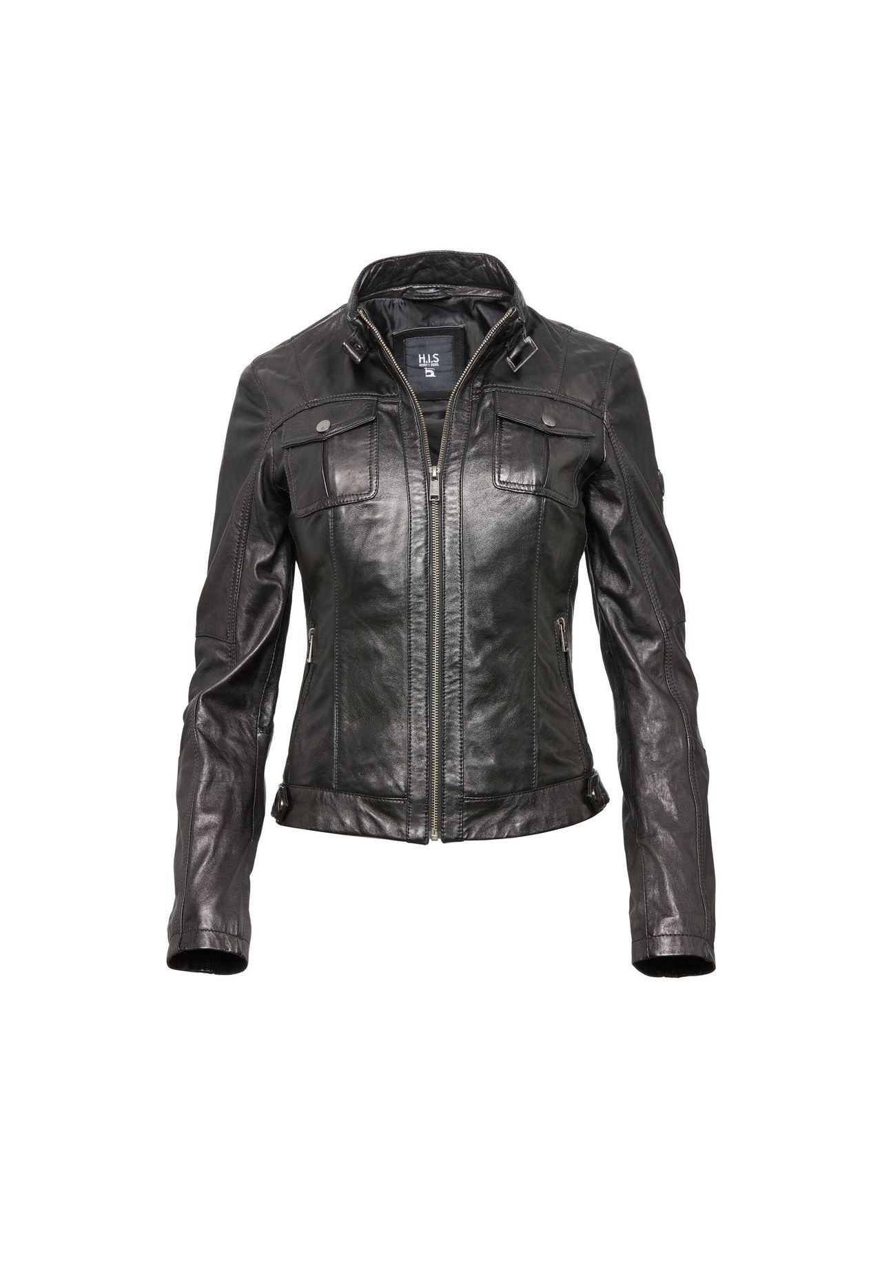 Кожаная куртка H.I.S, черный
Кожаная куртка H.I.S, черный