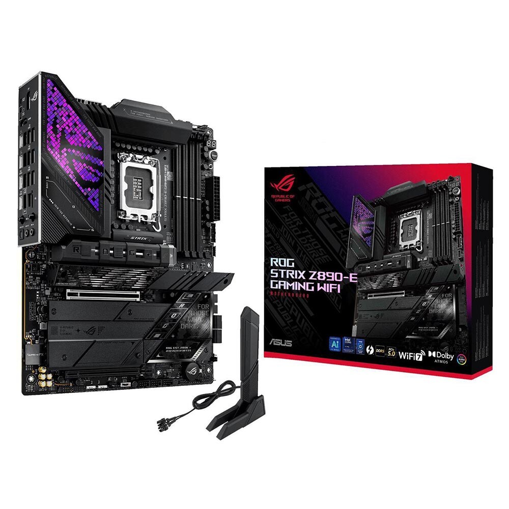 Материнская плата Asus ROG STRIX Z890-E GAMING WIFI, LGA 1851, DDR5, WIFI
Материнская плата Asus ROG STRIX Z890-E GAMING WIFI, LGA 1851, DDR5, WIFI