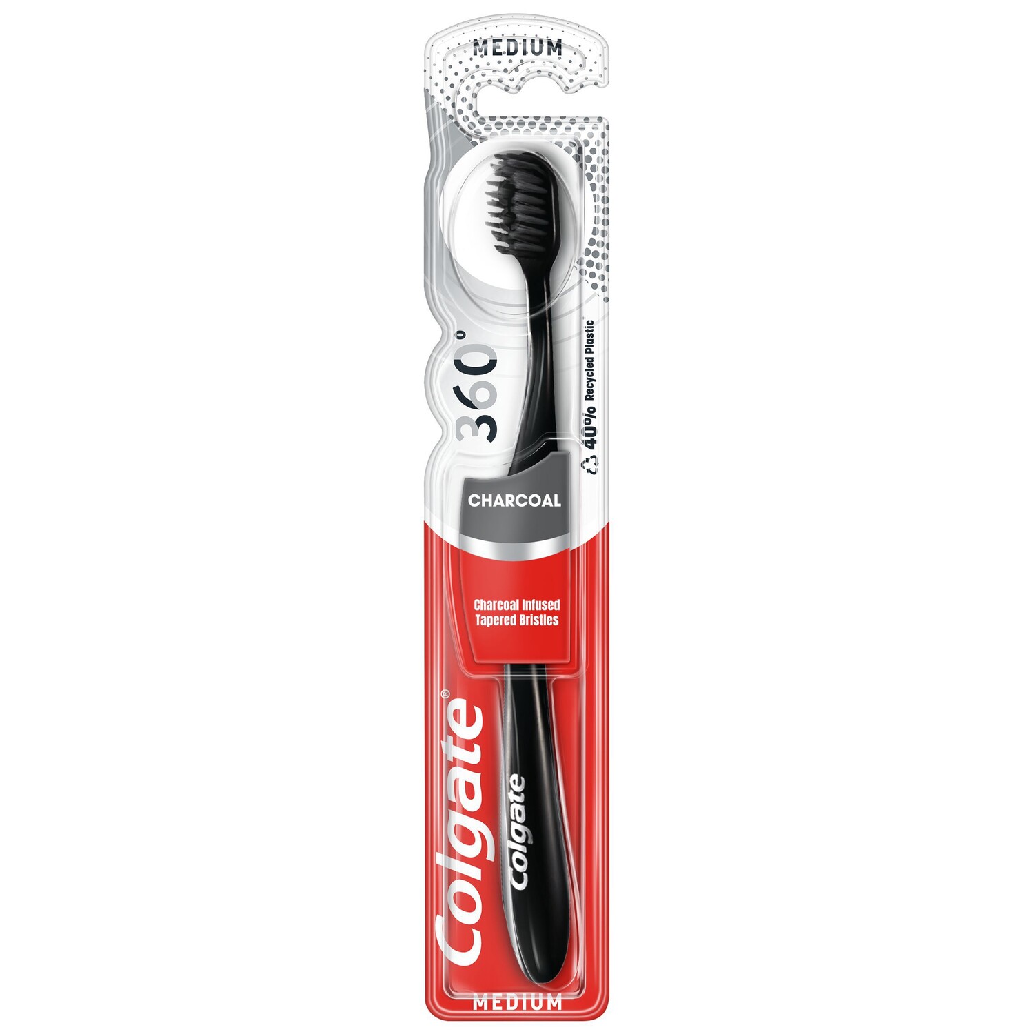 Colgate 360° Black средняя зубная щетка, 1 шт.
Colgate 360° Black средняя зубная щетка, 1 шт.