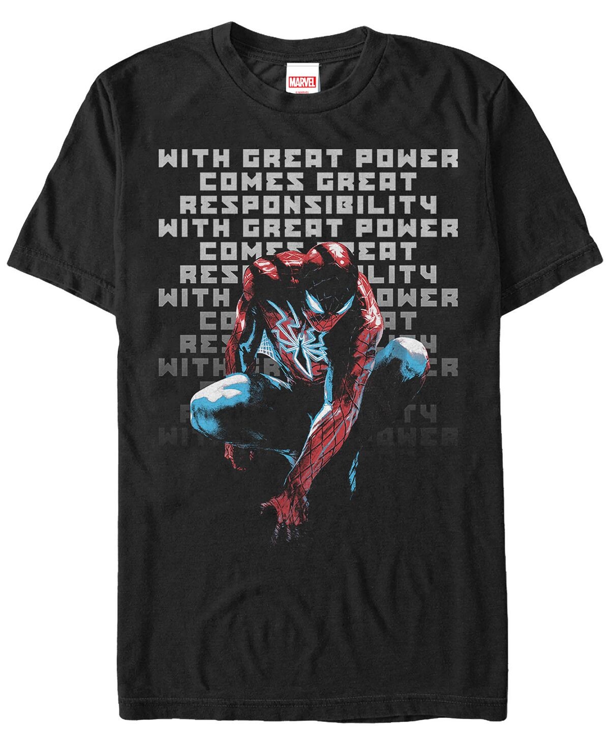 Мужская футболка с коротким рукавом marvel «человек-паук с большой ответственностью» Fifth Sun, черный
Мужская футболка с коротким рукавом marvel «человек-паук с большой ответственностью» Fifth Sun, черный