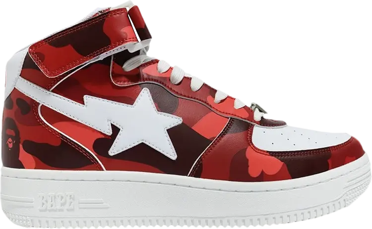 Кроссовки Bapesta Mid Camo Red, красный
Кроссовки Bapesta Mid Camo Red, красный