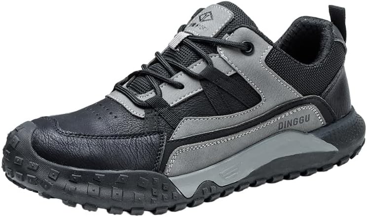 Мужские ботинки большого размера с противоскользящей и ударопрочной стелькой, надеваются сверху и застегиваются на шнурки. Износостойкая резиновая подошва. Подходят для походов и строительных работ Clolinde, черный/серый
Мужские ботинки большого размера с противоскользящей и ударопрочной стелькой, надеваются сверху и застегиваются на шнурки. Износостойкая резиновая подошва. Подходят для походов и строительных работ Clolinde, черный/серый