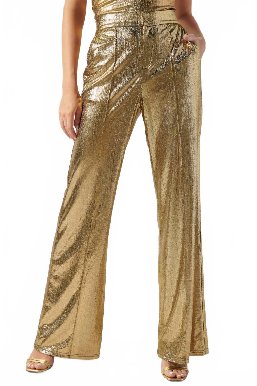 SUGARLIPS Брюки Primadonna Pintuck Wide Leg Liquid Pants золотого цвета
SUGARLIPS Брюки Primadonna Pintuck Wide Leg Liquid Pants золотого цвета