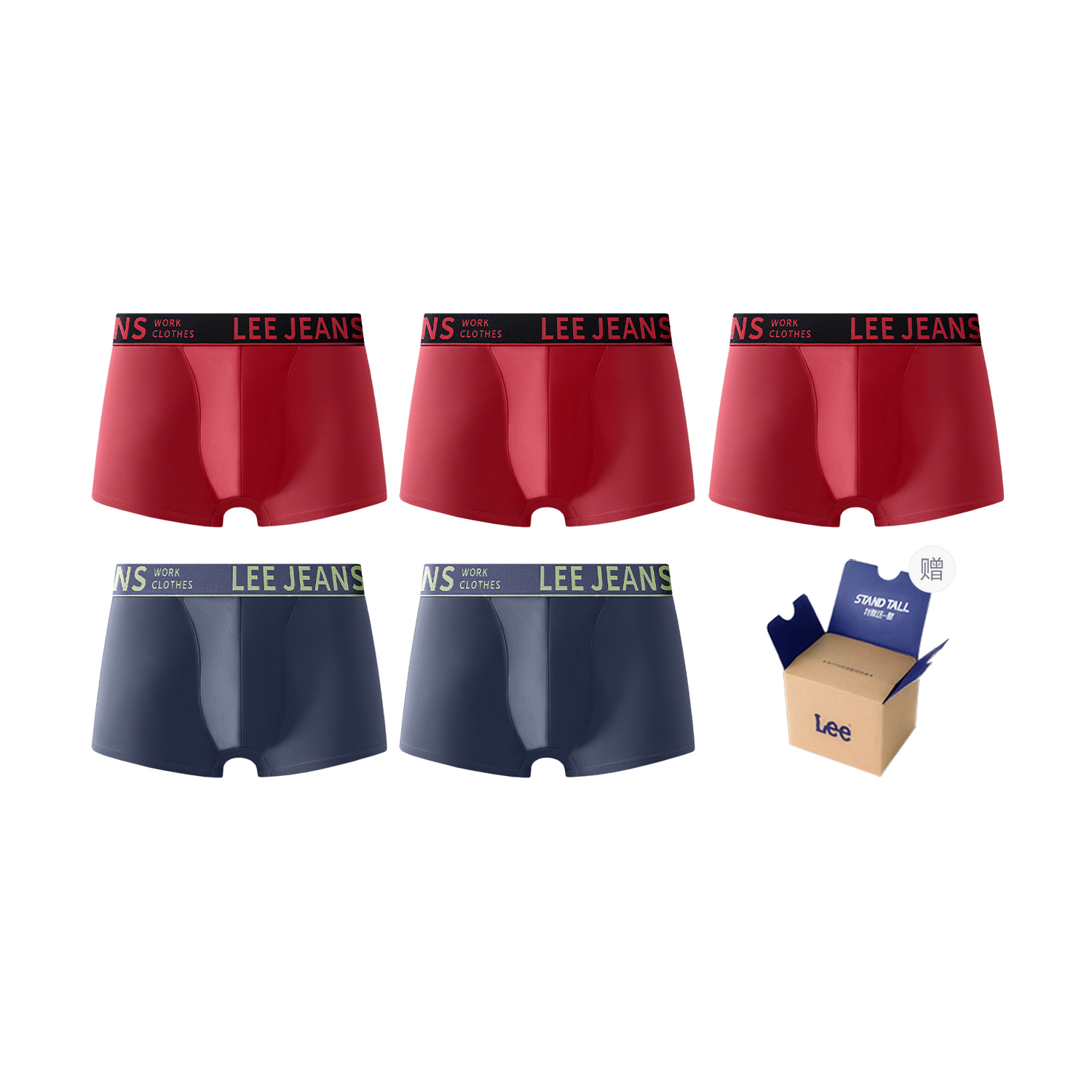Lee Подарочный набор мужского белья Xline, 5 пар
Lee Подарочный набор мужского белья Xline, 5 пар
