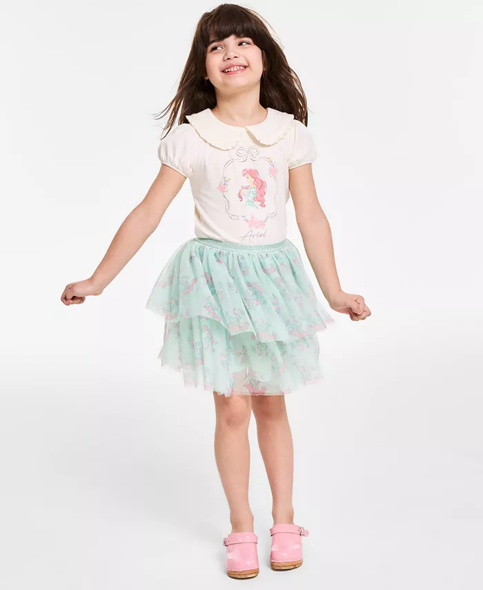 Комплект для малышек и девочек: топ с коротким рукавом и юбка Ariel (2 предмета) Disney, слоновая кость/кремовый
Комплект для малышек и девочек: топ с коротким рукавом и юбка Ariel (2 предмета) Disney, слоновая кость/кремовый