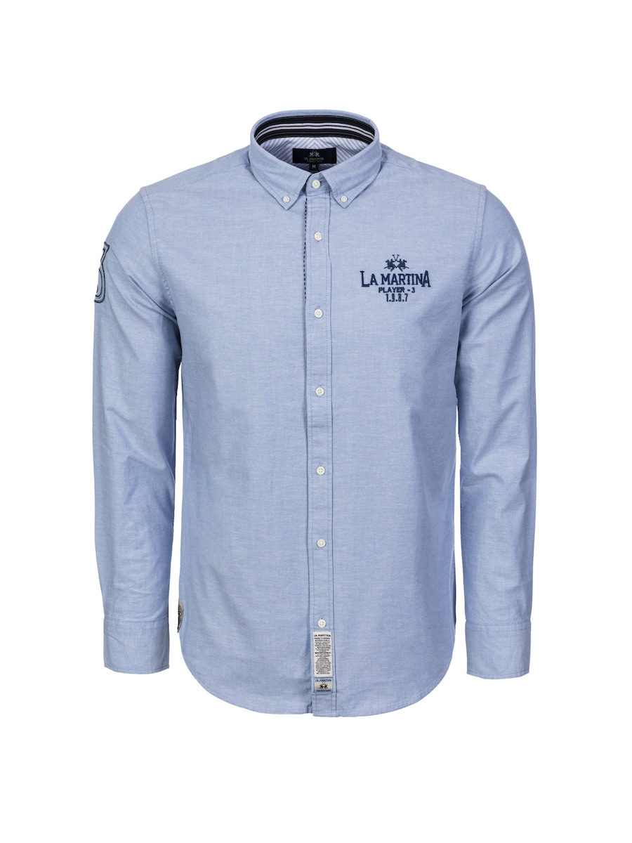 Рубашка на пуговицах классического кроя La Martina MBC600, светло-голубой
Рубашка на пуговицах классического кроя La Martina MBC600, светло-голубой