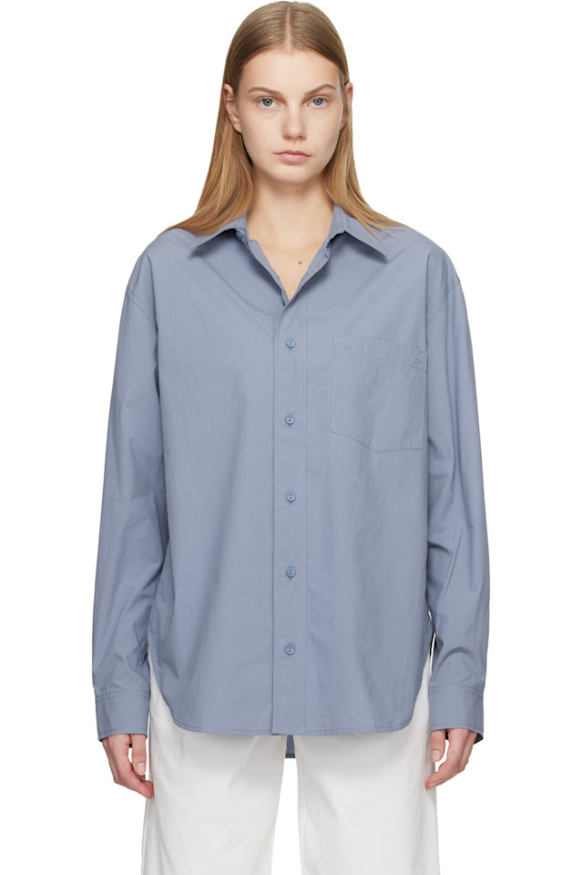 Matteau Синяя свободная рубашка
Matteau Синяя свободная рубашка