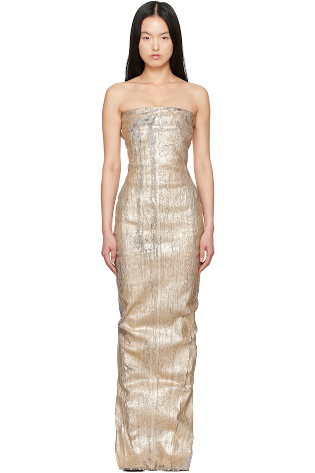 Голливудский бюстье из денима Rick Owens, золотой
Голливудский бюстье из денима Rick Owens, золотой