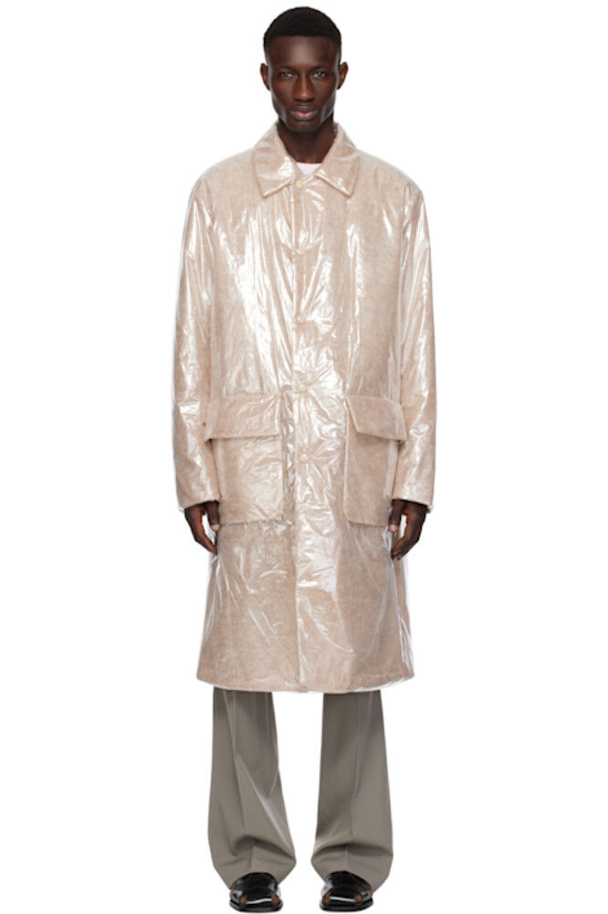 Бежевый свободный крой Mac Coat Dries Van Noten
Бежевый свободный крой Mac Coat Dries Van Noten