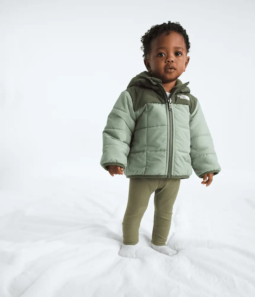 Двусторонняя куртка Shasta с капюшоном и застежкой-молнией для мальчиков The North Face, Slate Moss/New Taupe Green
Двусторонняя куртка Shasta с капюшоном и застежкой-молнией для мальчиков The North Face, Slate Moss/New Taupe Green
