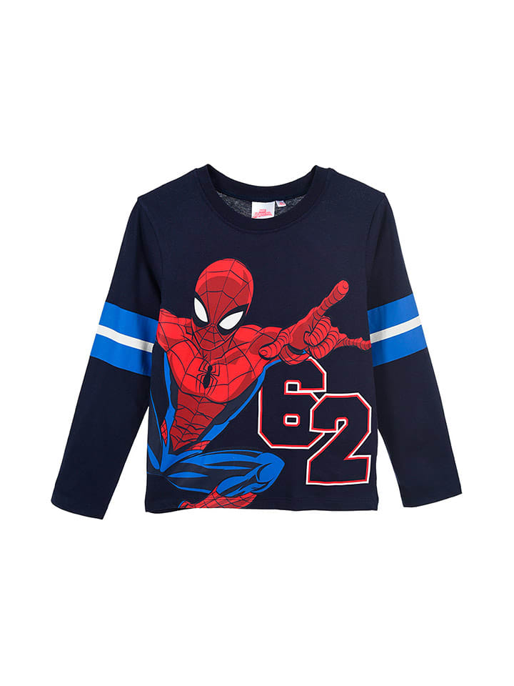 Spiderman Футболка с длинными рукавами «Человек-паук» темно-синего цвета
Spiderman Футболка с длинными рукавами «Человек-паук» темно-синего цвета