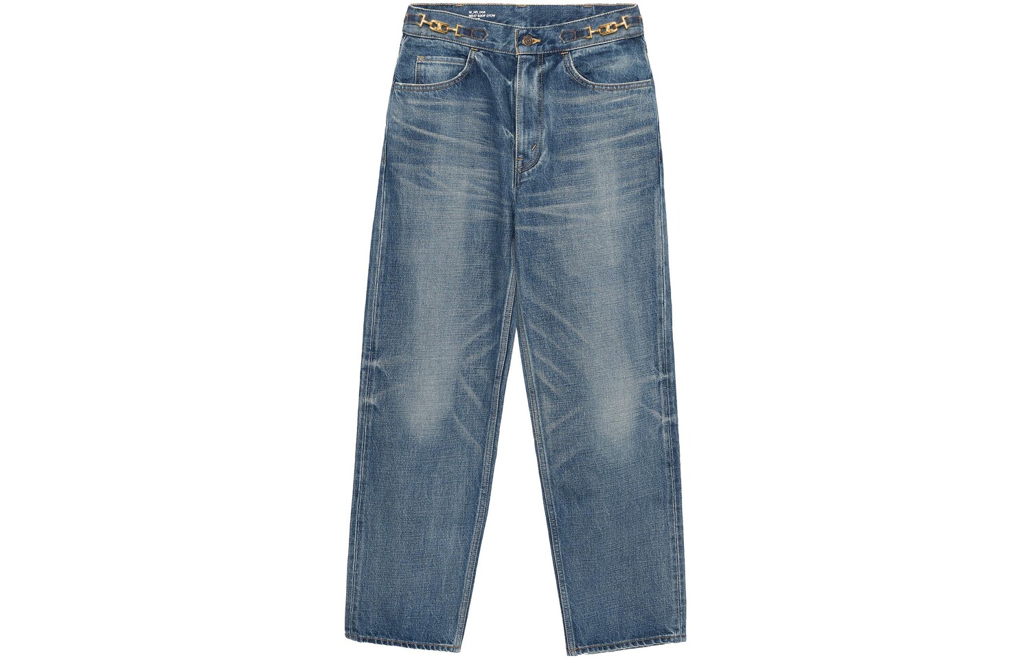 Джинсы женские Celine с логотипом, синий 
Джинсы женские Celine с логотипом, синий