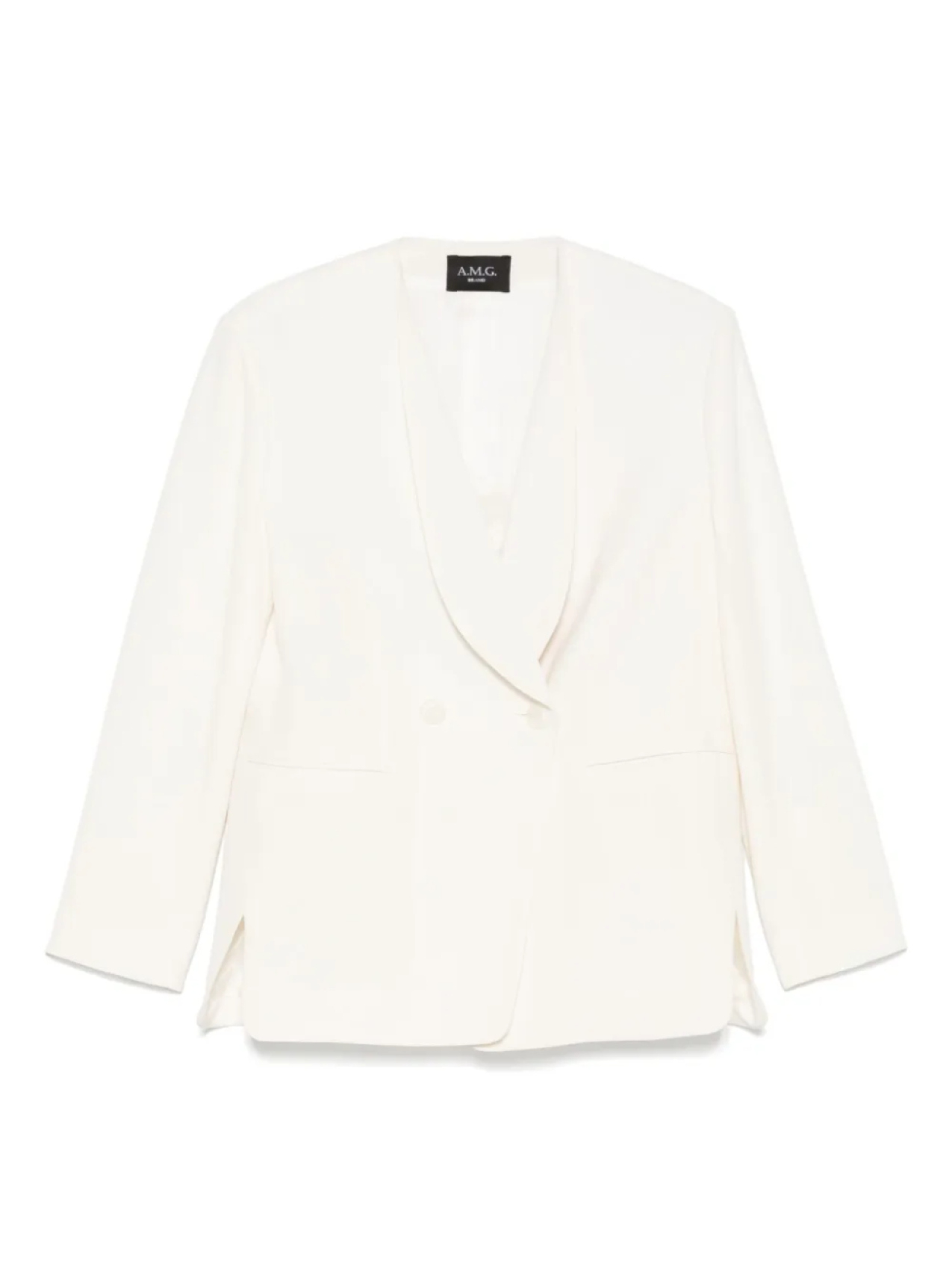 A.M.G. двубортный пиджак, белый
A.M.G. двубортный пиджак, белый