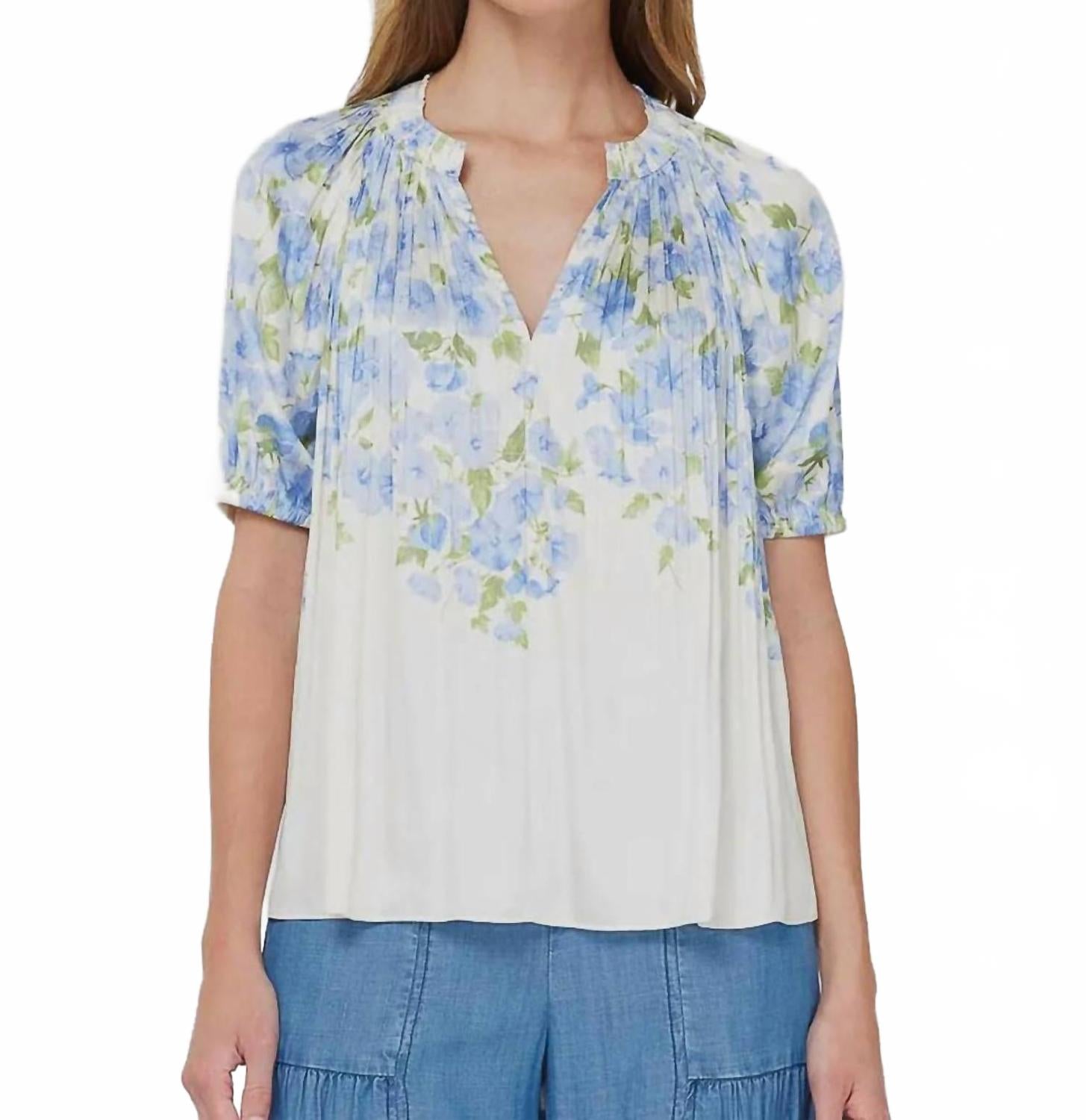 Блузка Bluebell с плиссировкой в разноцветном принте Current air 
Блузка Bluebell с плиссировкой в разноцветном принте Current air