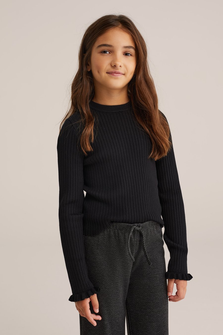 Топ WE Fashion Long sleeved top, Black
Топ WE Fashion Long sleeved top, Black