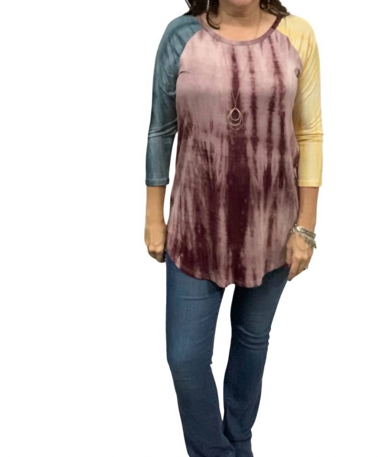 Топ с рукавом три четверти в винном цвете Reborn J, Wine
Топ с рукавом три четверти в винном цвете Reborn J, Wine