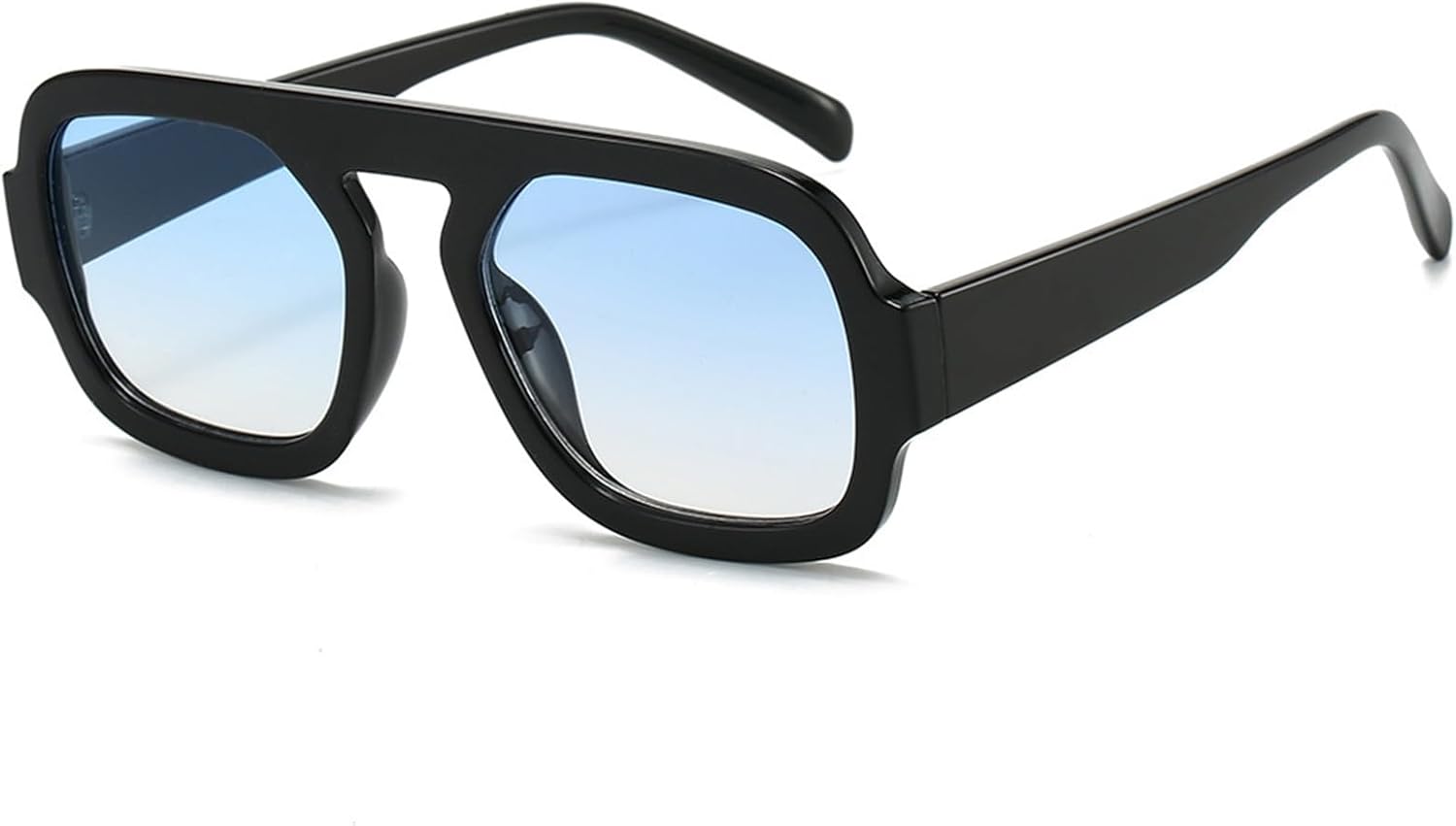 Солнцезащитные очки Mirkcittle Trendy Square Aviator для женщин и мужчин, в стиле ретро с плоской оправой, классические стильные дизайнерские солнцезащитные очки, Black/Blue Gradient Lens
Солнцезащитные очки Mirkcittle Trendy Square Aviator для женщин и мужчин, в стиле ретро с плоской оправой, классические стильные дизайнерские солнцезащитные очки, Black/Blue Gradient Lens