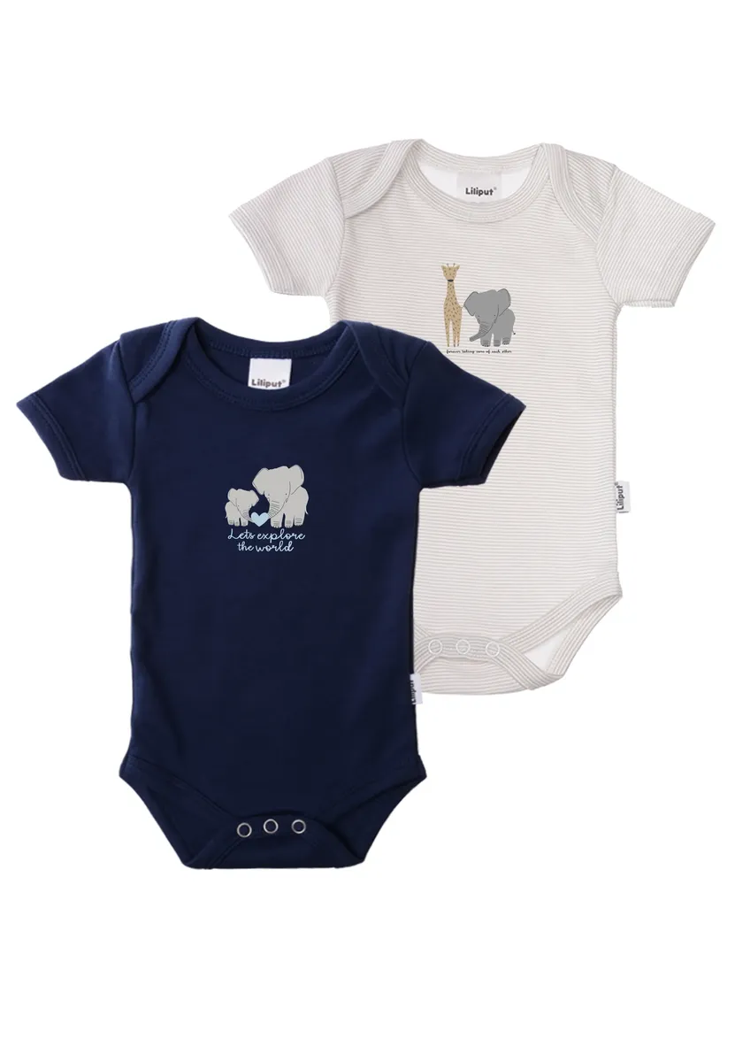 Лилипутовое боди "Слоны", с кнопками в промежности Liliput, серый
Лилипутовое боди "Слоны", с кнопками в промежности Liliput, серый