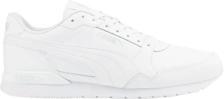 Кроссовки Puma ST Runner v3 Leather White Grey Violet, белый 
Кроссовки Puma ST Runner v3 Leather White Grey Violet, белый