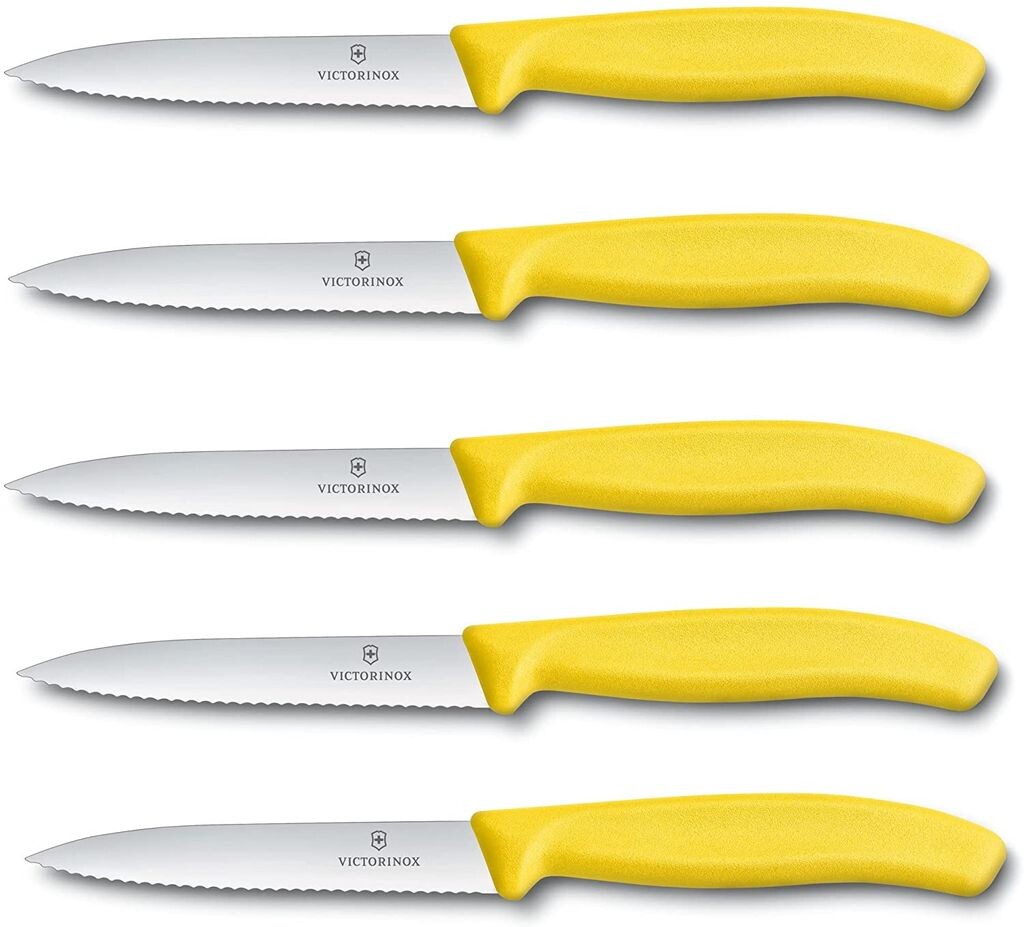 Нож для овощей Victorinox Нож для томатов Swiss Classic 10 см с зубчатым краем (набор из 5 шт., Желтый) Victorinox Swiss Army
Нож для овощей Victorinox Нож для томатов Swiss Classic 10 см с зубчатым краем (набор из 5 шт., Желтый) Victorinox Swiss Army