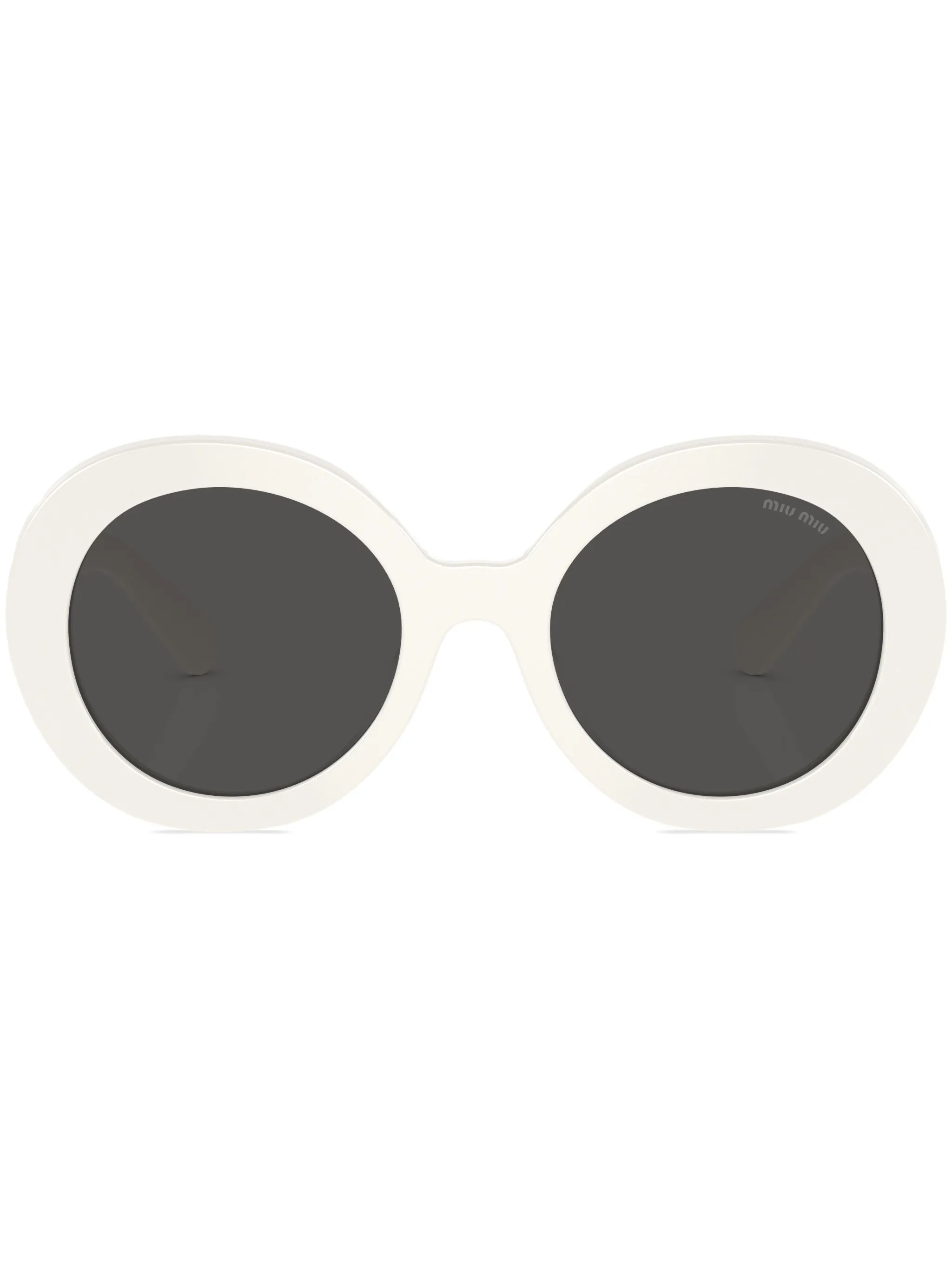 Массивные солнцезащитные очки в круглой оправе Miu Miu Eyewear, белый
Массивные солнцезащитные очки в круглой оправе Miu Miu Eyewear, белый