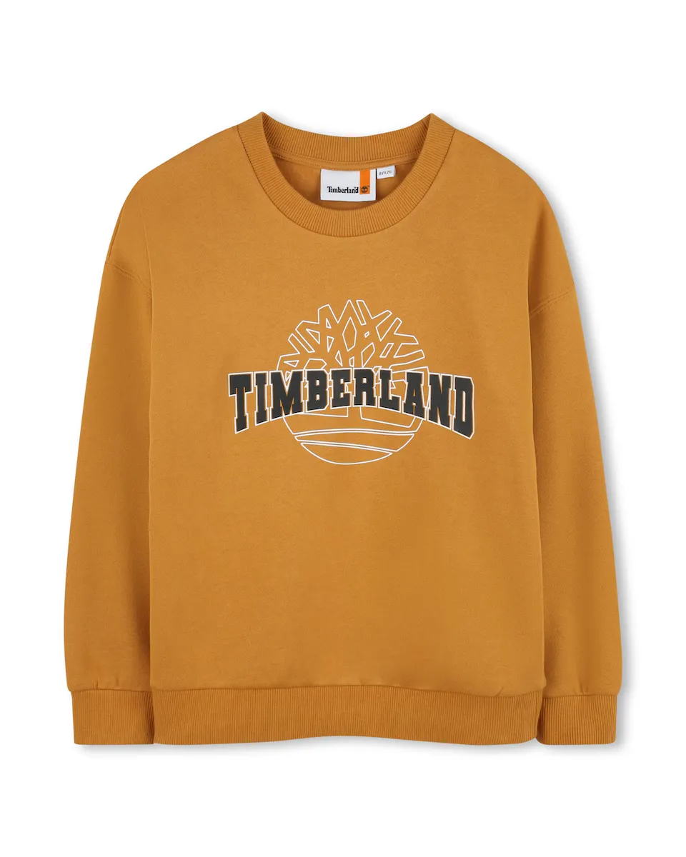 Толстовка для мальчика с круглым вырезом и логотипом спереди Timberland, цвет Mostaza
Толстовка для мальчика с круглым вырезом и логотипом спереди Timberland, цвет Mostaza