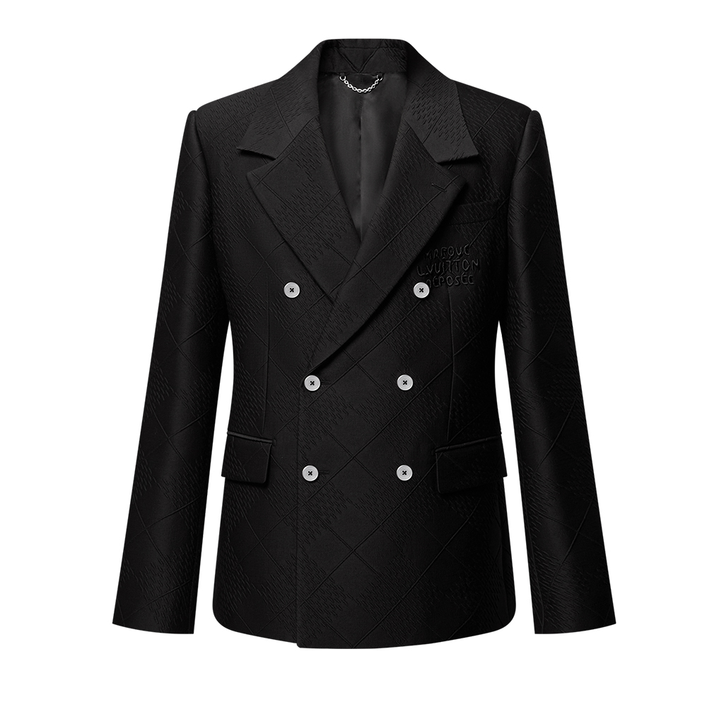 Двубортный жакет из шерсти и шелка LOUIS VUITTON, черный
Двубортный жакет из шерсти и шелка LOUIS VUITTON, черный