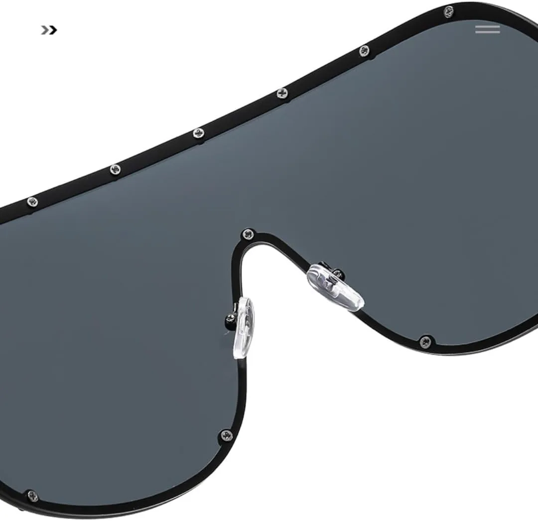 Большие цельные солнцезащитные очки для женщин и мужчин в винтажном панк-стиле с металлическими заклепками, популярные, с защитой от УФ-излучения UV400 HHZZYVY, Pink
Большие цельные солнцезащитные очки для женщин и мужчин в винтажном панк-стиле с металлическими заклепками, популярные, с защитой от УФ-излучения UV400 HHZZYVY, Pink