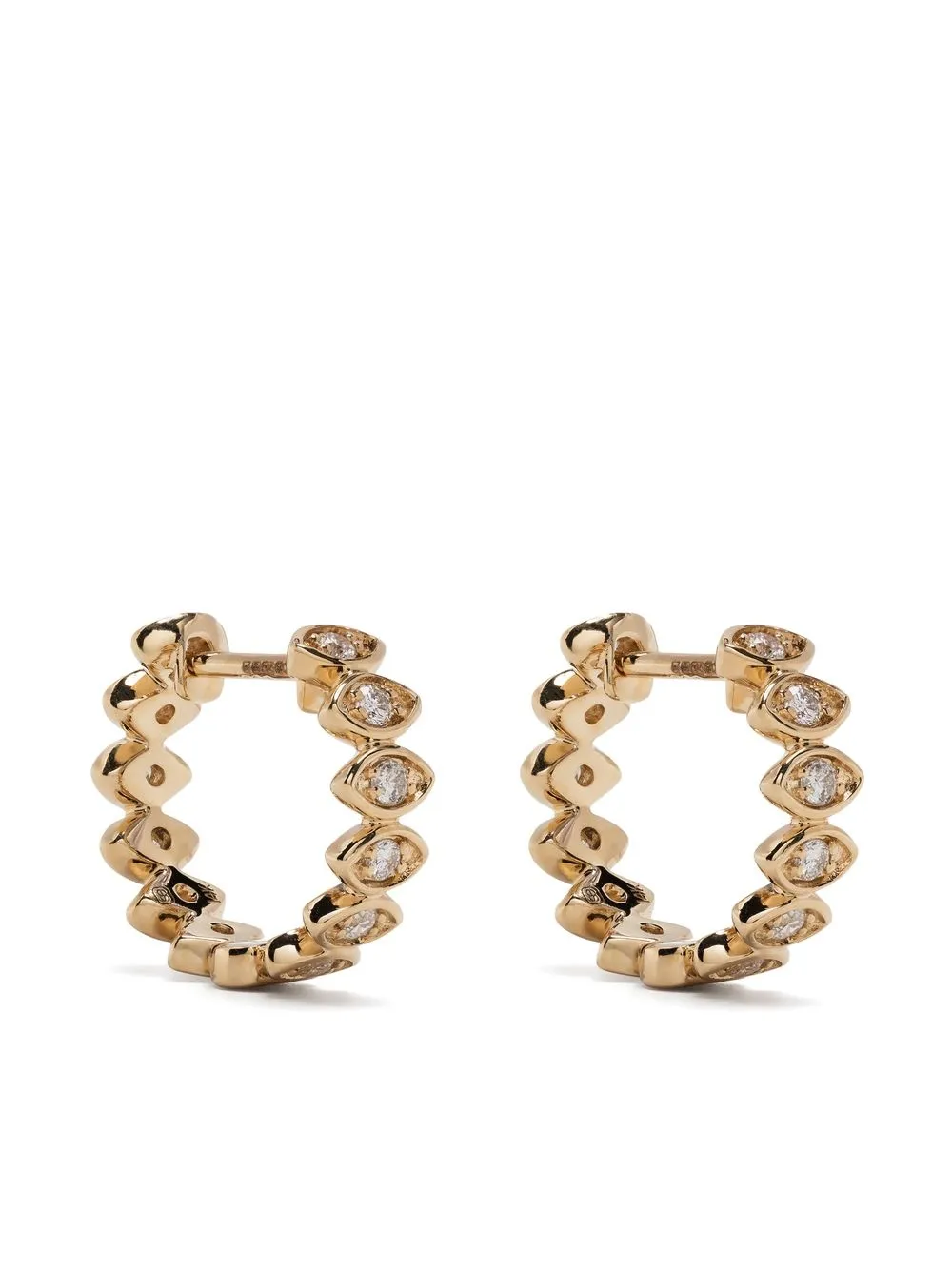 Серьги-кольца Evil Eye из желтого золота с бриллиантами Sydney Evan
Серьги-кольца Evil Eye из желтого золота с бриллиантами Sydney Evan