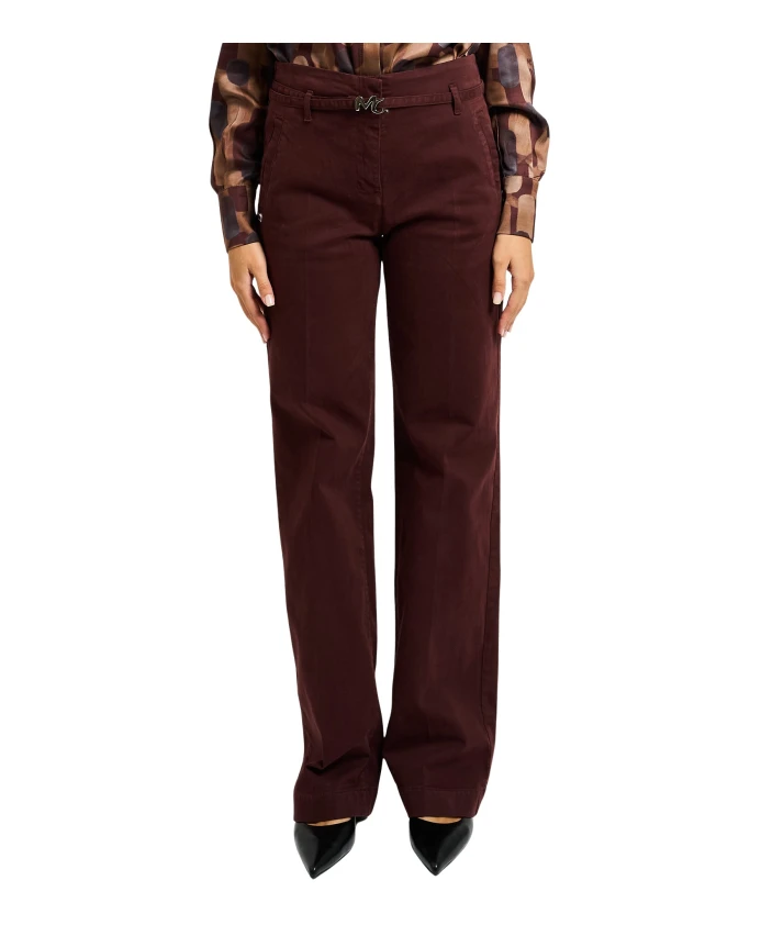 Брюки с поясом с логотипом Manila Grace, коричневый
Брюки с поясом с логотипом Manila Grace, коричневый