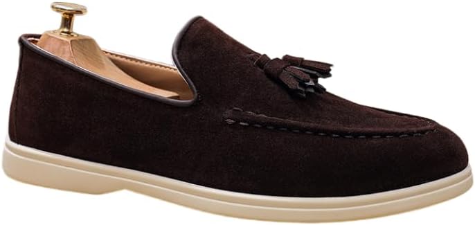 Мужские кожаные лоферы Hhhchpm, мокасины без шнурков из замши, элегантная обувь, легкие и дышащие стильные мужские лоферы, коричневый
Мужские кожаные лоферы Hhhchpm, мокасины без шнурков из замши, элегантная обувь, легкие и дышащие стильные мужские лоферы, коричневый