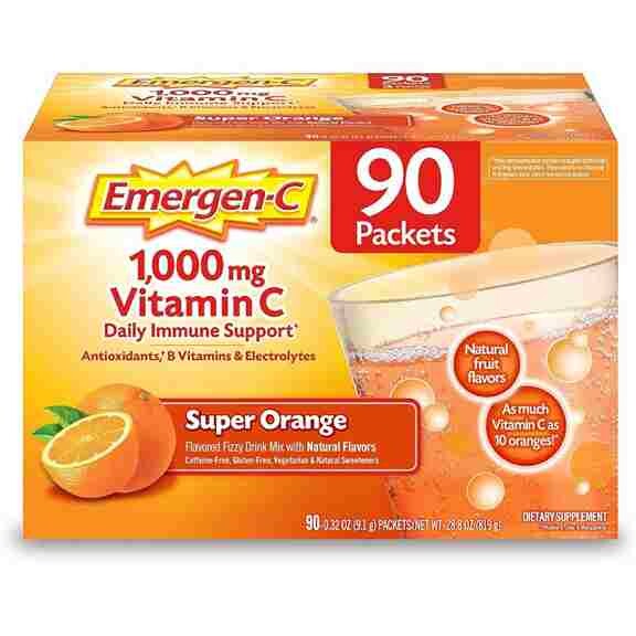 Порошкообразная смесь с витамином С Emergen-C Vitamin C 1000 мг Super Orange Flavor, 90 стиков
Порошкообразная смесь с витамином С Emergen-C Vitamin C 1000 мг Super Orange Flavor, 90 стиков