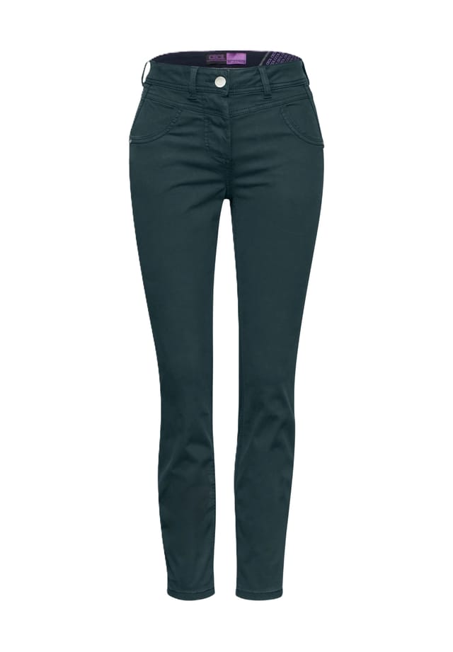 Брюки из ткани "Вики" с высокой талией и 5 карманами Cecil, зеленый
Брюки из ткани "Вики" с высокой талией и 5 карманами Cecil, зеленый