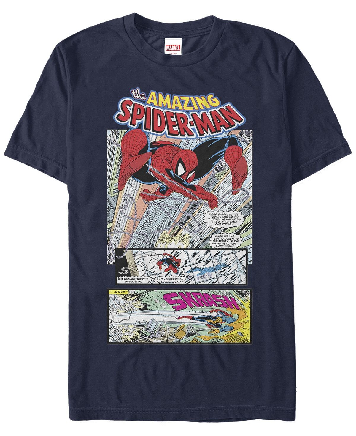 Мужская футболка с коротким рукавом marvel the amazing spider-man comic scene Fifth Sun, синий
Мужская футболка с коротким рукавом marvel the amazing spider-man comic scene Fifth Sun, синий