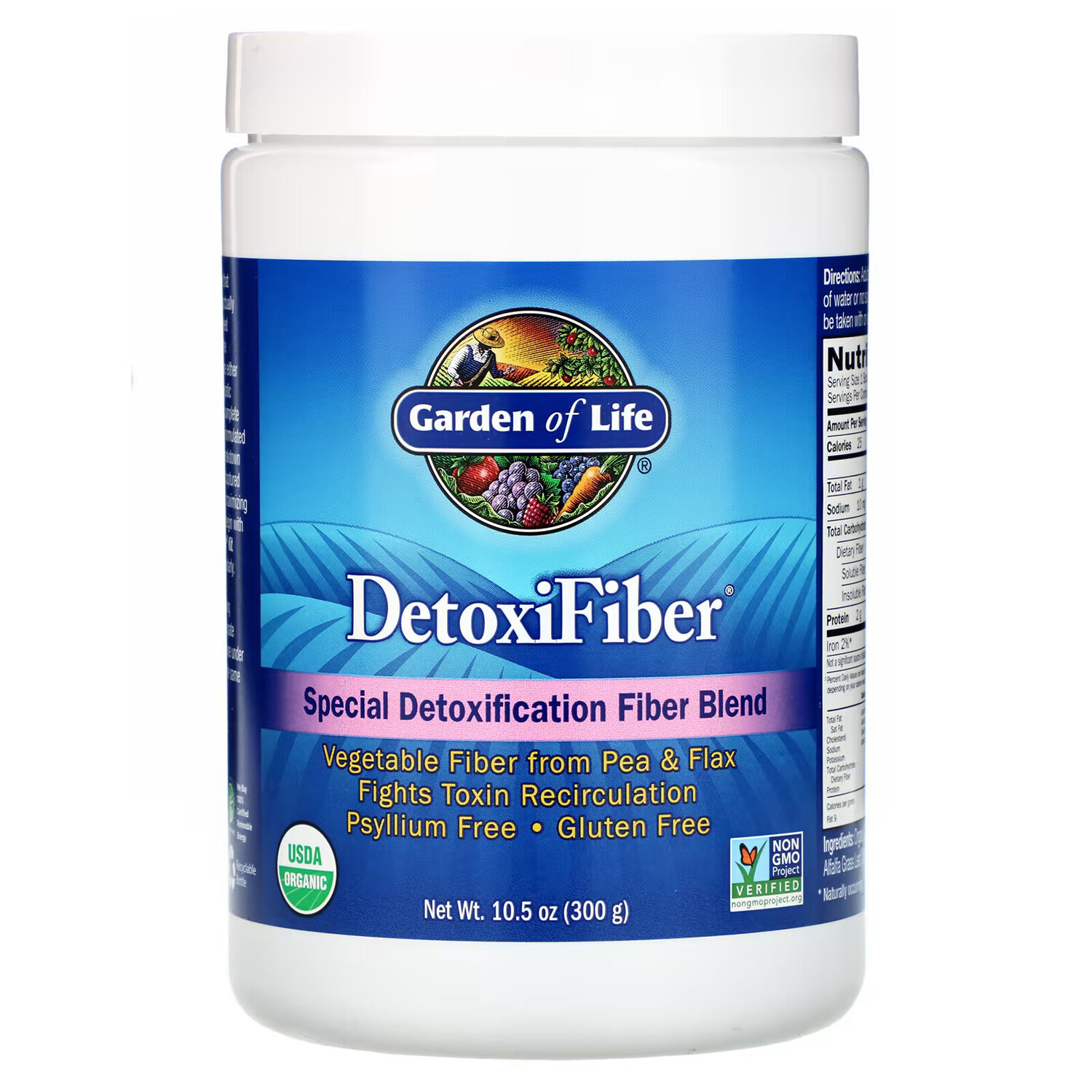 Garden of Life, DetoxiFiber, специальная смесь клетчатки для детоксикации, 300 г
Garden of Life, DetoxiFiber, специальная смесь клетчатки для детоксикации, 300 г
