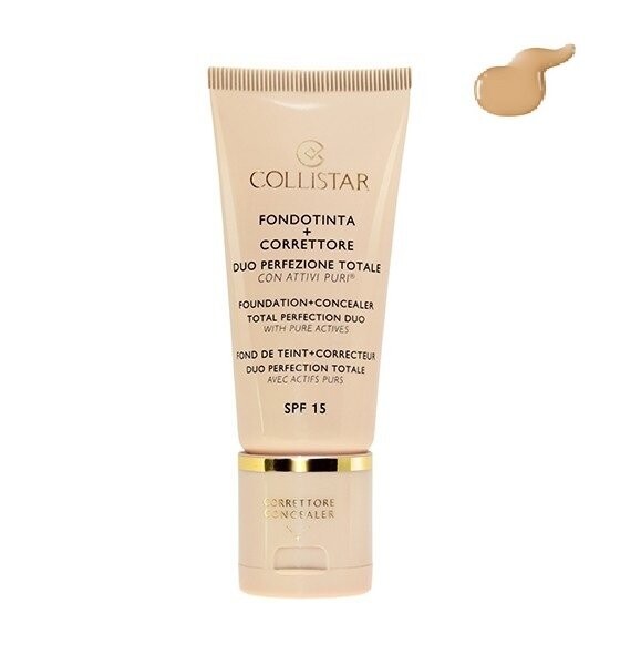 Collistar, Тональный крем + Консилер, тональный крем для лица и консилер 05, SPF 15, 30 мл
Collistar, Тональный крем + Консилер, тональный крем для лица и консилер 05, SPF 15, 30 мл