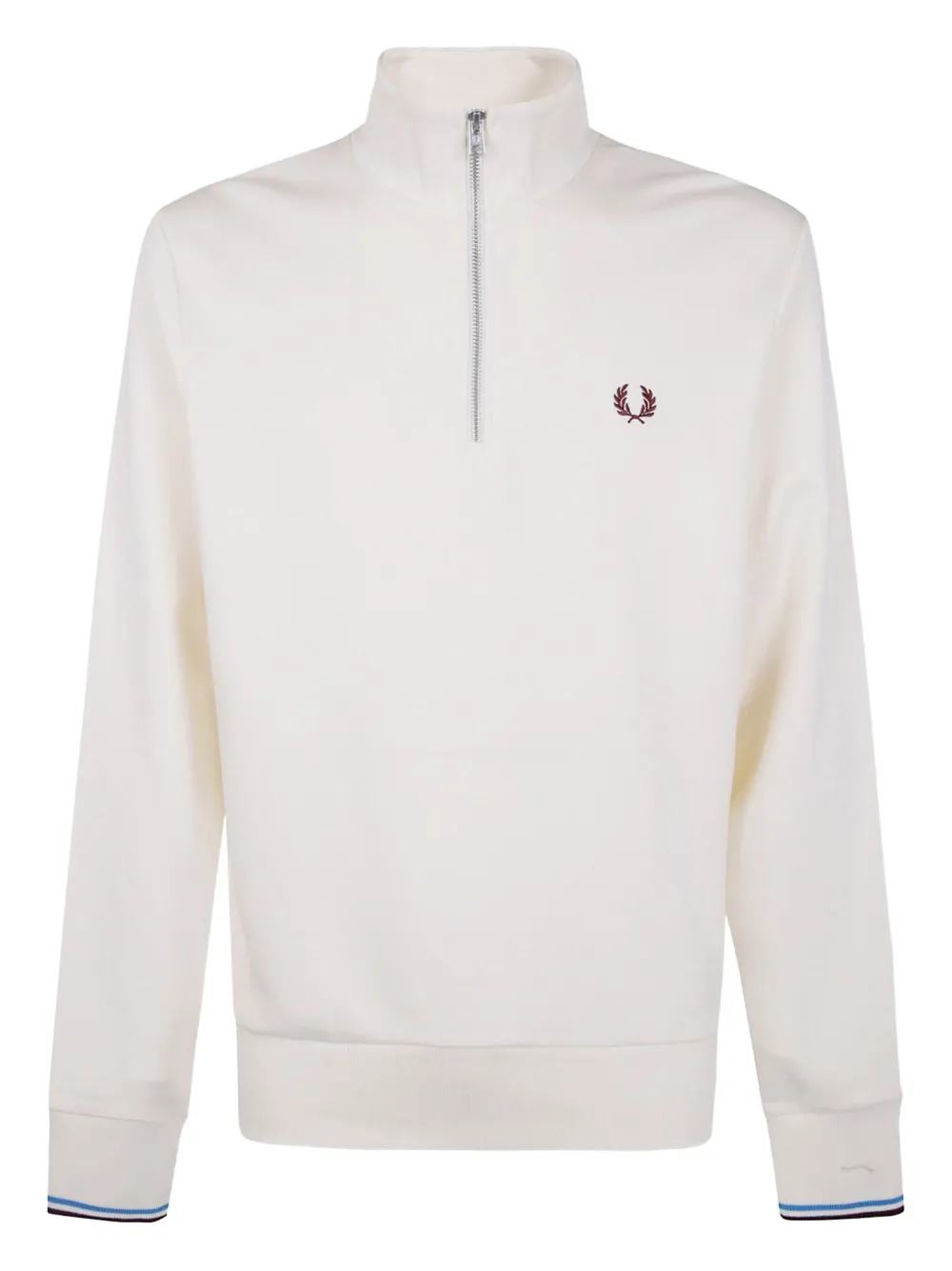 Свитшот на молнии до середины с лавровым венком Fred Perry, белый
Свитшот на молнии до середины с лавровым венком Fred Perry, белый