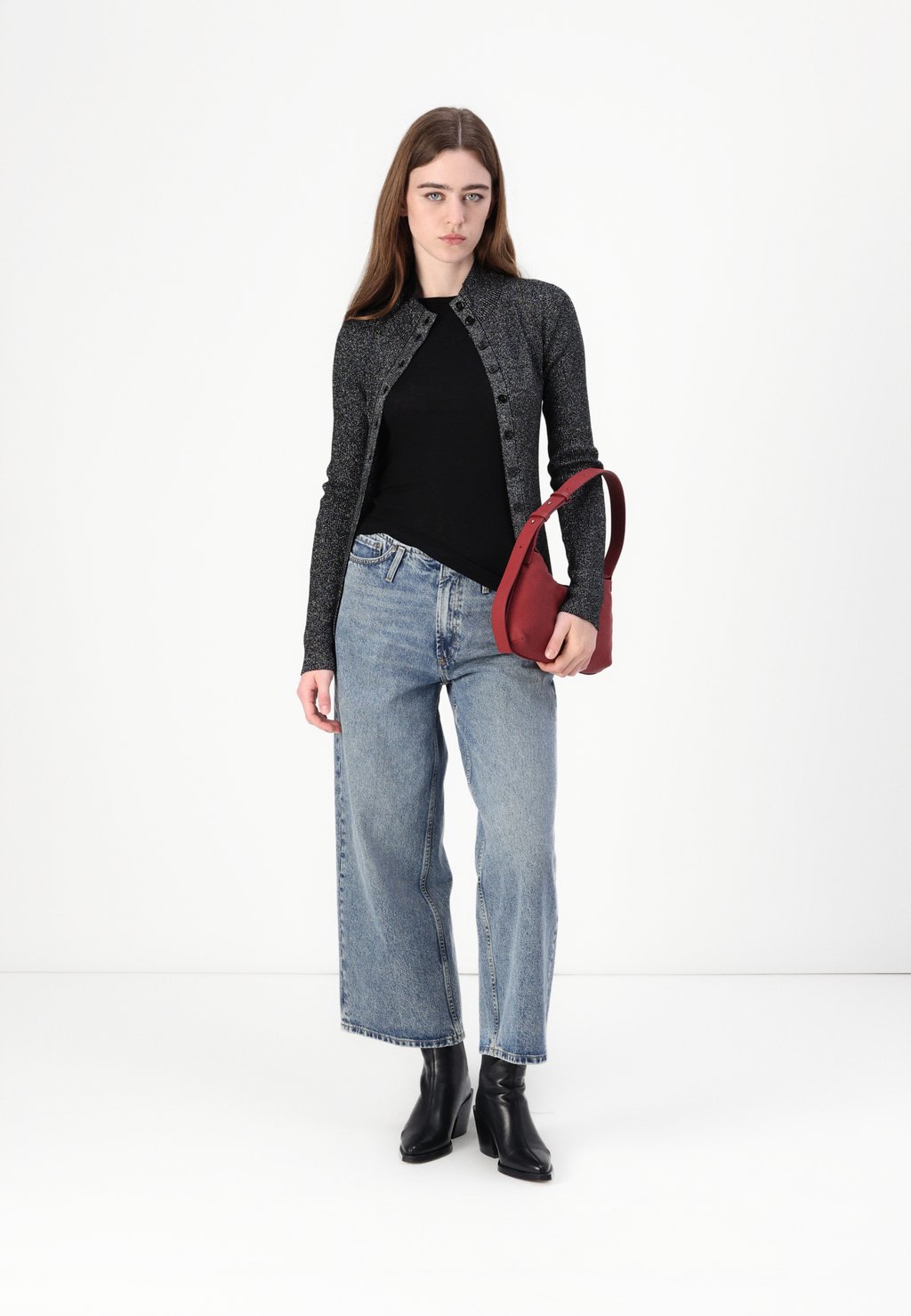 Кардиган LEONORE Samsøe Samsøe, черный 
Кардиган LEONORE Samsøe Samsøe, черный