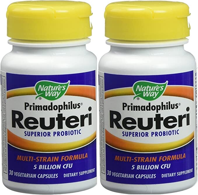 Лактобактерии Reuteri Nature's Way, 30 вегетарианских капсул, 2 упаковки
Лактобактерии Reuteri Nature's Way, 30 вегетарианских капсул, 2 упаковки