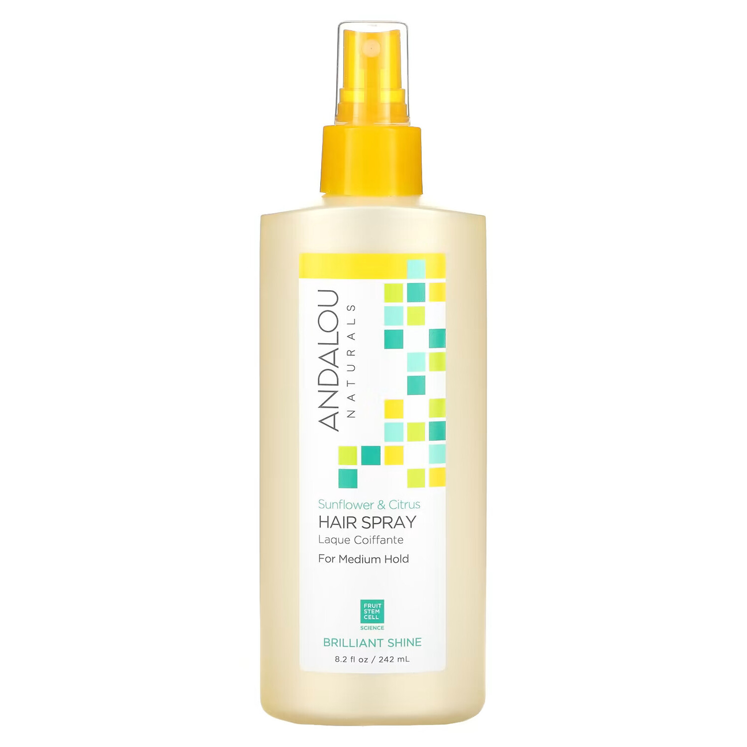 Andalou Naturals, Лак для волос, блестящее сияние, подсолнечник и цитрус, средней фиксации, 242 мл (8,2 жидкой унции)
Andalou Naturals, Лак для волос, блестящее сияние, подсолнечник и цитрус, средней фиксации, 242 мл (8,2 жидкой унции)