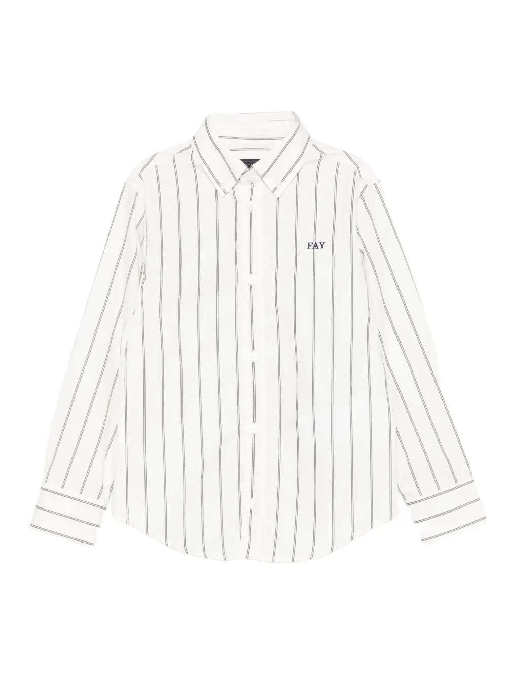 Полосатая рубашка с вышитым логотипом Fay Kids, белый
Полосатая рубашка с вышитым логотипом Fay Kids, белый