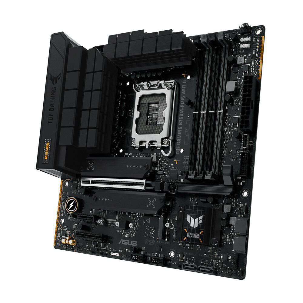 Материнская плата Asus TUF GAMING B760M-PLUS II, LGA1700, WIFI, DDR5
Материнская плата Asus TUF GAMING B760M-PLUS II, LGA1700, WIFI, DDR5